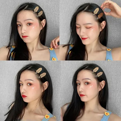 Small Leaf Duckbill Clip DIY Seamless Hair Clip Handmade Material