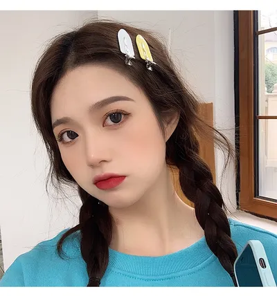 Small Leaf Duckbill Clip DIY Seamless Hair Clip Handmade Material
