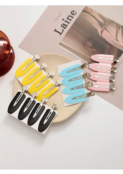 Small Leaf Duckbill Clip DIY Seamless Hair Clip Handmade Material
