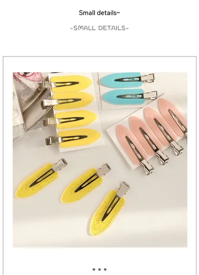 Small Leaf Duckbill Clip DIY Seamless Hair Clip Handmade Material