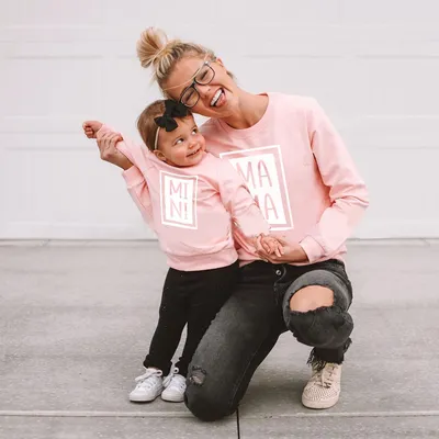 Gray Black And White Three-color Parent-child Suit