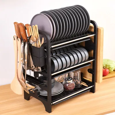 Bowl And Dish Multi-functional Kitchen Storage Knife Bowl And Chopsticks Storage Box Plate Rack