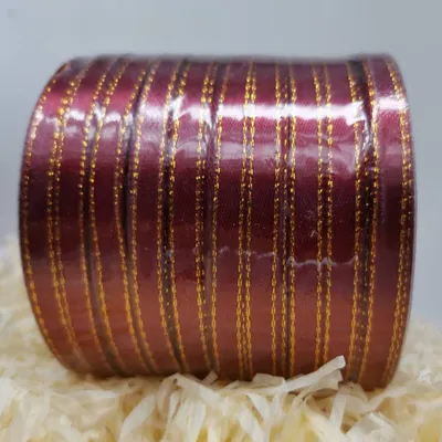 Double Gold Edge Satin Ribbon Gift Package Ribbon Decorative Band Korean Style Handicraft DIY
