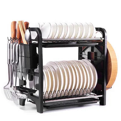 Bowl And Dish Multi-functional Kitchen Storage Knife Bowl And Chopsticks Storage Box Plate Rack