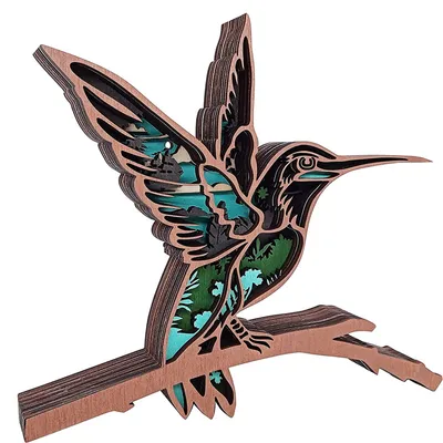 Multi-layer Wooden 3D Forest Animal Wooden Crafts