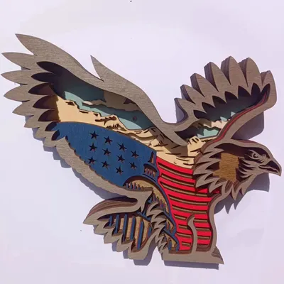 Multi-layer Wooden 3D Forest Animal Wooden Crafts