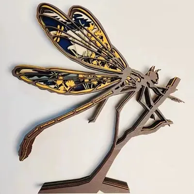 Multi-layer Wooden 3D Forest Animal Wooden Crafts