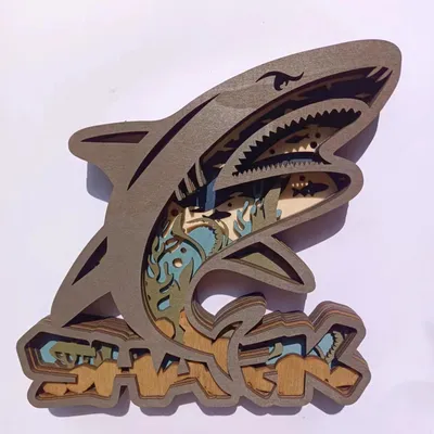 Multi-layer Wooden 3D Forest Animal Wooden Crafts