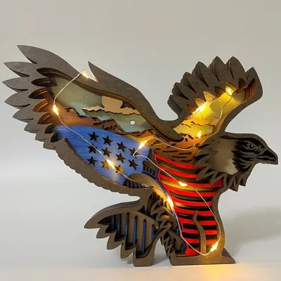 Multi-layer Wooden 3D Forest Animal Wooden Crafts