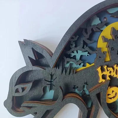 Multi-layer Wooden 3D Forest Animal Wooden Crafts