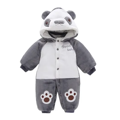 Autumn And Winter Thickening Outwear 0-1 Year Old Male And Female Baby Clothes Baby Bear Shape