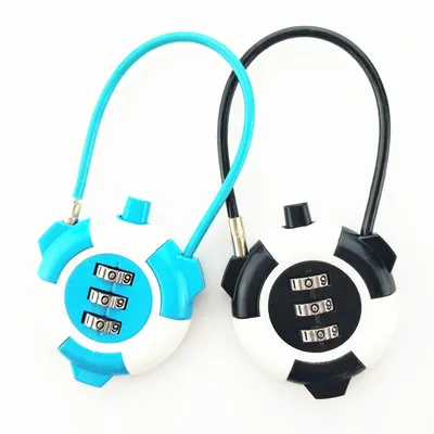 Double Color Wire Rope Computer Password Lock Wardrobe Laptop Luggage Suitcase Password Lock
