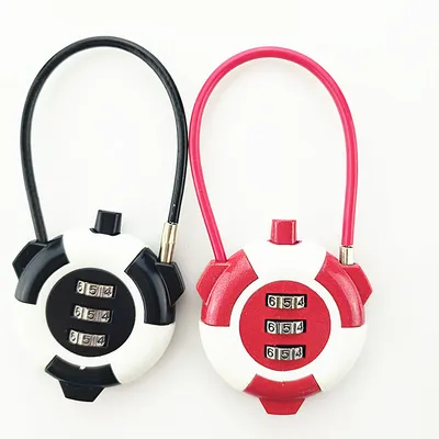 Double Color Wire Rope Computer Password Lock Wardrobe Laptop Luggage Suitcase Password Lock