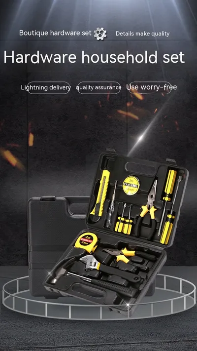 13-piece Multi-functional Hardware Kits Dual Use In Car And Home Combination Toolbox With Sharp