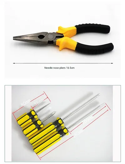 13-piece Multi-functional Hardware Kits Dual Use In Car And Home Combination Toolbox With Sharp