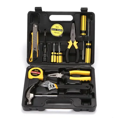 13-piece Multi-functional Hardware Kits Dual Use In Car And Home Combination Toolbox With Sharp