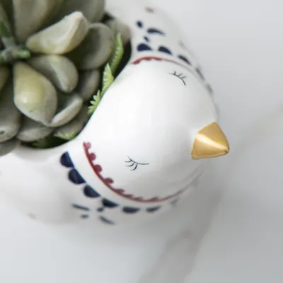 Ceramic Crafts Decoration Creative Bird Shape Hydroponic Artificial Flower Flower Arrangement Loungewear