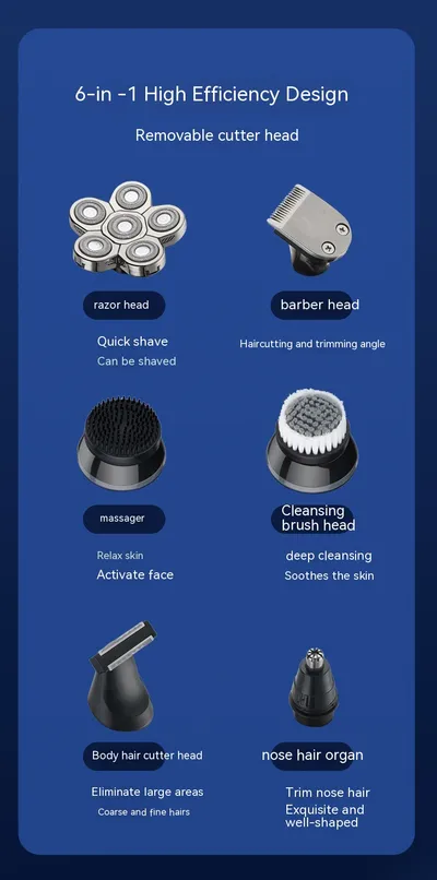 Multifunctional Electric Shaver For Men