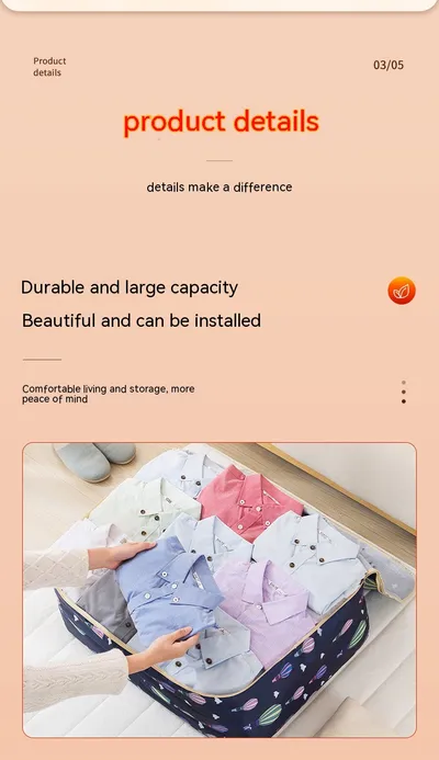 Large Capacity Moving And Storage Cotton Quilt Bags