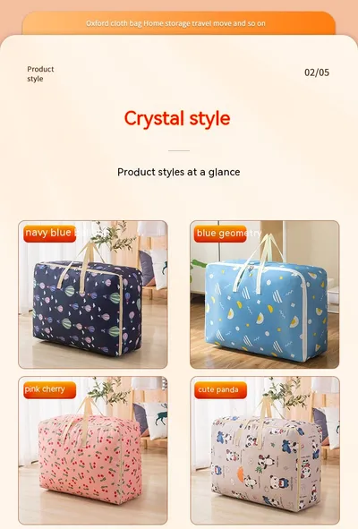 Large Capacity Moving And Storage Cotton Quilt Bags