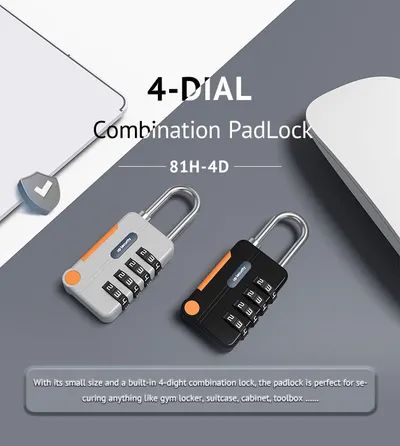 Color Matching Multi-purpose Luggage Gym Cabinet Padlock With Password Required