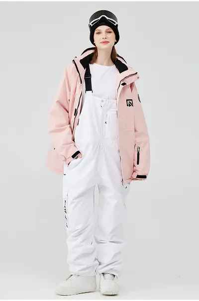 Men's And Women's Winter Outdoors Veneer Double Board Ski Suit