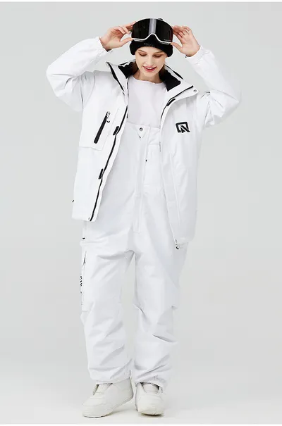 Men's And Women's Winter Outdoors Veneer Double Board Ski Suit