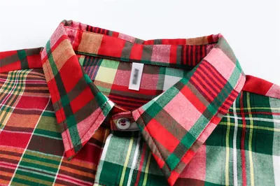 Irregular Spliced Plaid Blouse Men