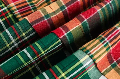 Irregular Spliced Plaid Blouse Men