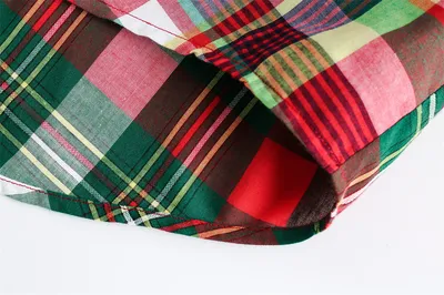 Irregular Spliced Plaid Blouse Men