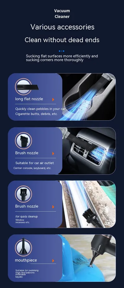 Car For Home And Car Mini Wireless Handheld Portable Vacuum Cleaner