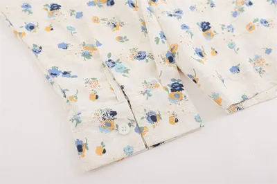 Floral Long Sleeve Shirt Men's Japanese Leisure Loose Cardigan