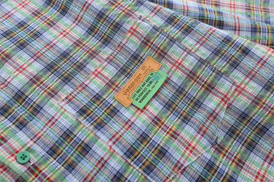 American Casual Retro Plaid Shirt Boys Loose Long Sleeve