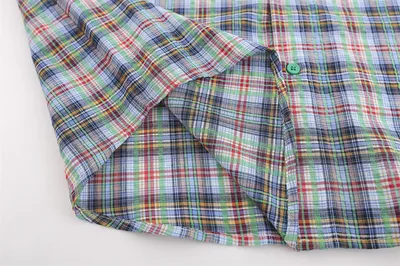 American Casual Retro Plaid Shirt Boys Loose Long Sleeve