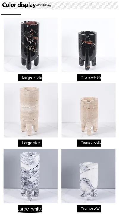 Marble Hydroponic Green Plant Soft Home Decoration Decorative Vase