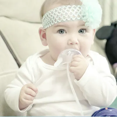 Milk-like Weaning Separated Long Straw Baby Bottle