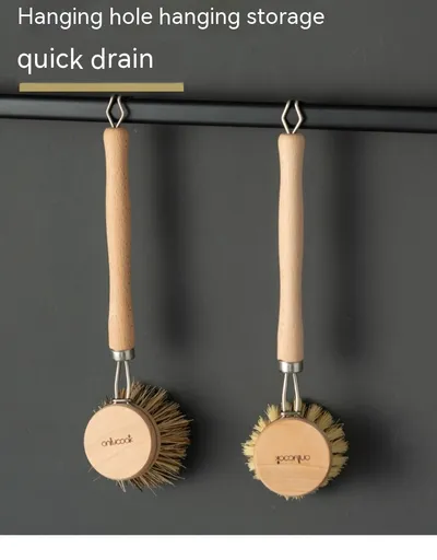 Long Handle Kitchen Can Be Brush Replacement Head Horse Hair Dish Brush