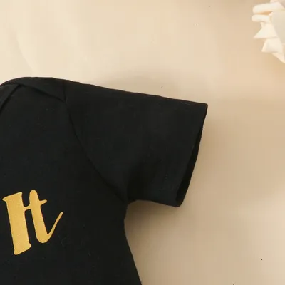 Baby Girl Short Sleeve Triangle Rompers Shorts Suit