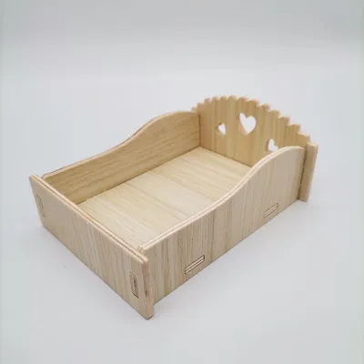 Solid Wood Small House Hamster Sleeping Nest Djungarian Hamster Small Villa Toy Supplies