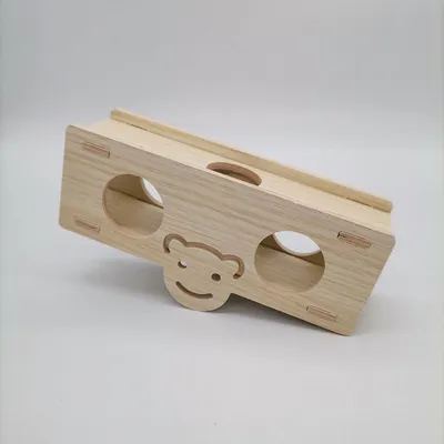 Solid Wood Small House Hamster Sleeping Nest Djungarian Hamster Small Villa Toy Supplies