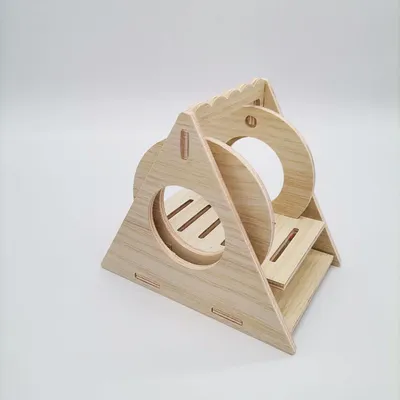 Solid Wood Small House Hamster Sleeping Nest Djungarian Hamster Small Villa Toy Supplies
