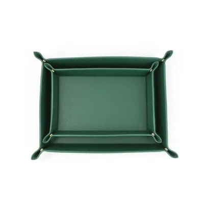Leather Litchi Pattern Entrance Coffee Table Sundries Key Storage Box Household Supplies