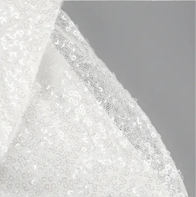 Women's Sequined Cuff Decorative Feather Skirt Slim Fit Irregular Dress Women