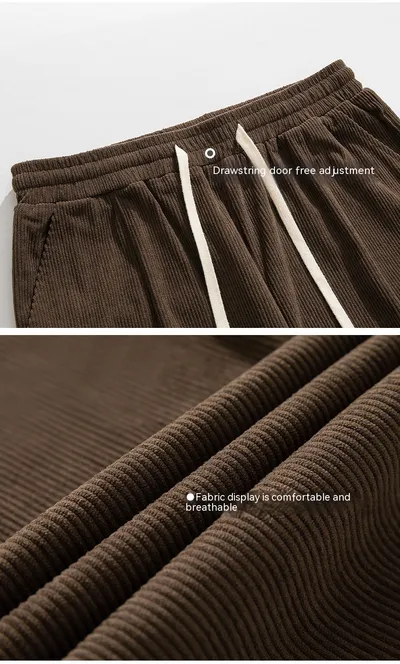 Japanese Corduroy Casual Pants Men
