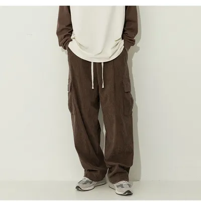 Japanese Corduroy Casual Pants Men