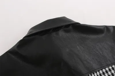 American Contrast Color Stitching Long-sleeved Shirt Men