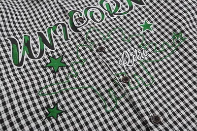 American Contrast Color Stitching Long-sleeved Shirt Men
