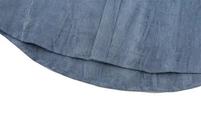 Simple Embroidered Linen Cotton Distressed Shirt For Men