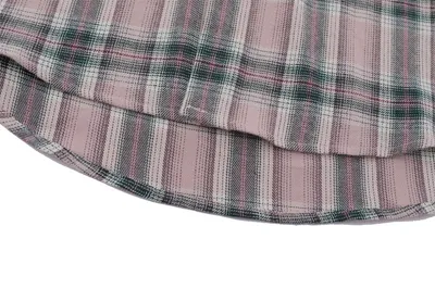 Plaid Long Sleeve Shirt Men's Sleeve Detachable Two-way Wear