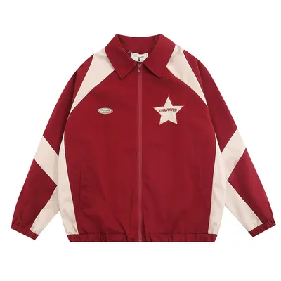 Men's Spring And Autumn Sports Loose Casual Polo Collar Pilot Baseball Uniform Fashion